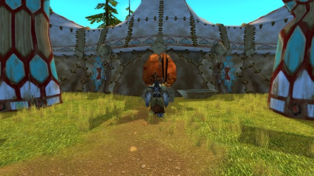 Image of a Tauren Druid in Mulgore in World of Warcraft Classic.