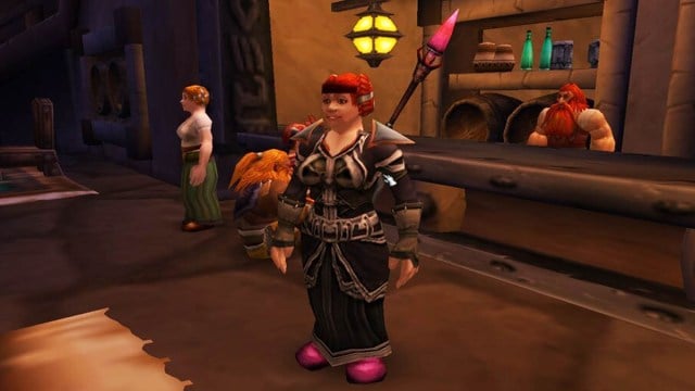 A WoW priest in Ironforge inn