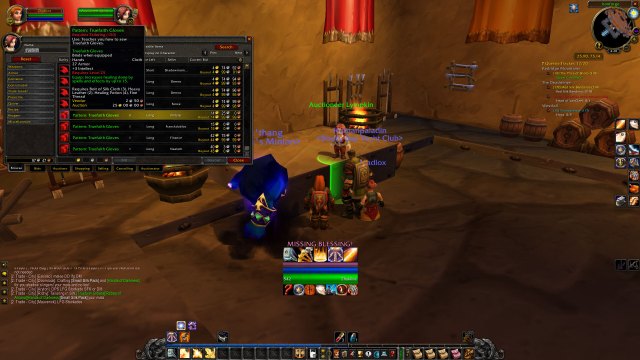 Truefaith Gloves' pattern on the Auction House in WoW Classic Season of Discovery.