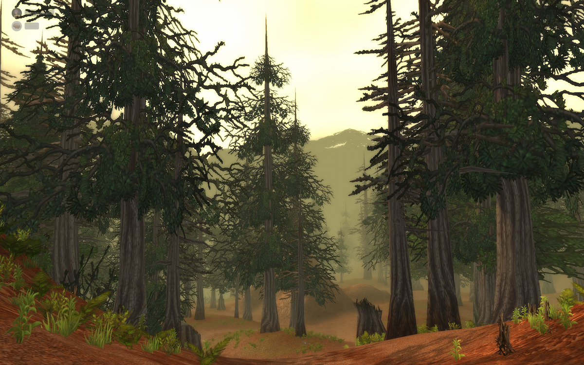 Woods in Stonetalon Mountains zone in WoW Classic