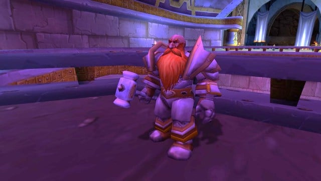 Paladin Trainer standing in Ironforge waiting for players to train them