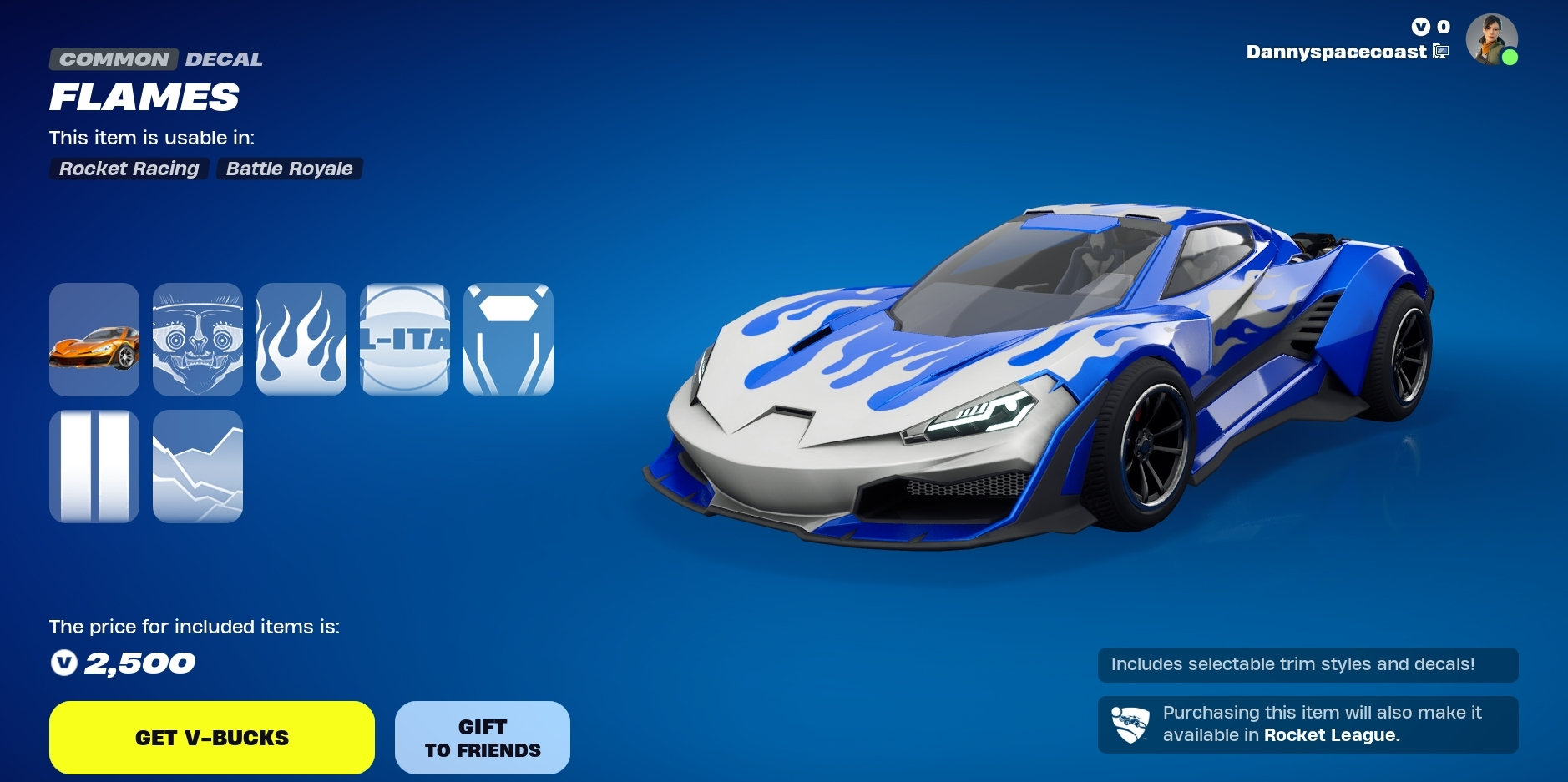 Image of Cyclone bundle from Fortnite Racing