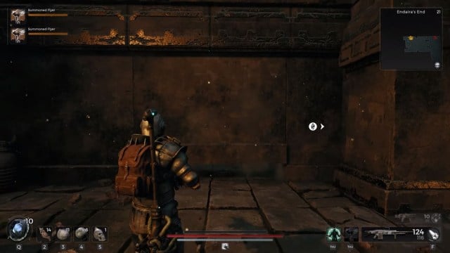 Remnant 2 character revealing a hidden room