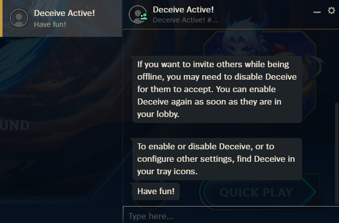 Deceive app league of legends