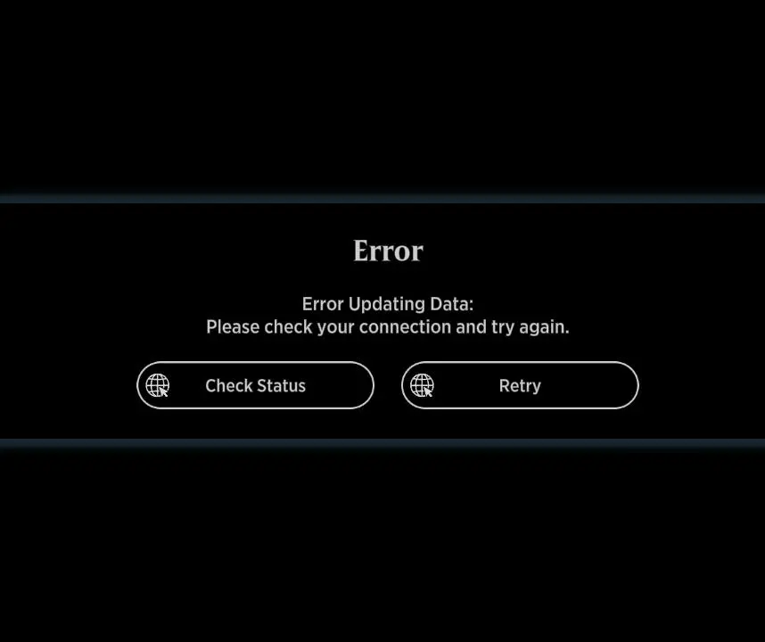 screenshot of error code for MTG Arena