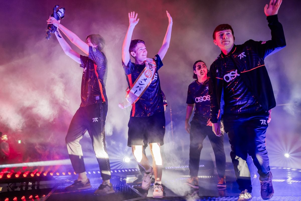 Fnatic VALORANT on stage at VCT Masters Tokyo 2023.