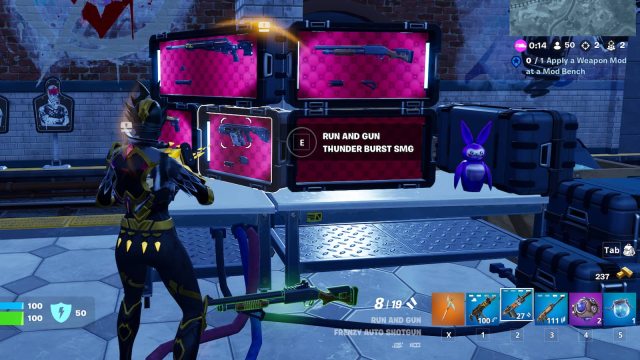 Weapon Case room in Fortnite