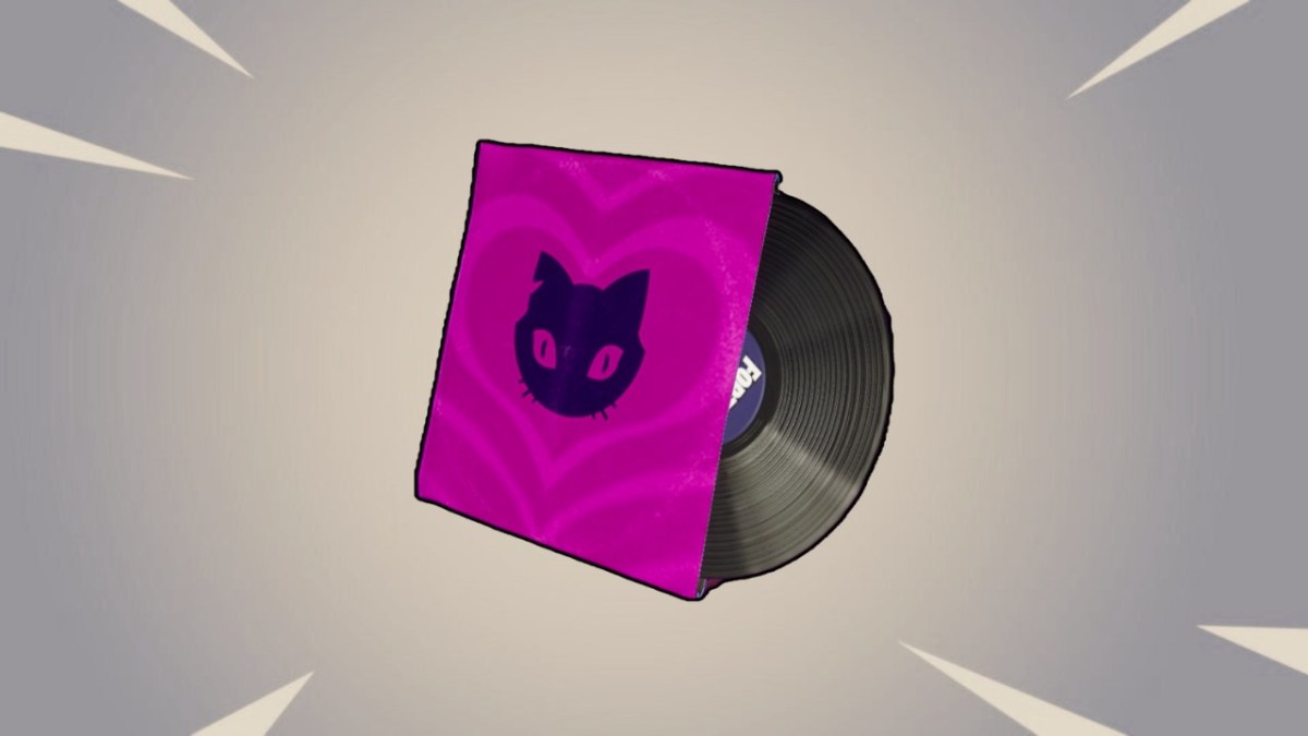 A Fortnite lobby song icon on a gray background.