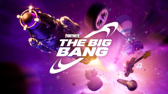 Fortnite live event "The Big Bang" official promotional banner