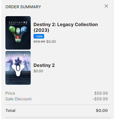 Destiny 2: Lightfall - Epic Games Store