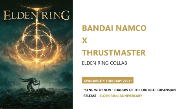 Bandai Namco Thrustmaster Elden Ring collaboration