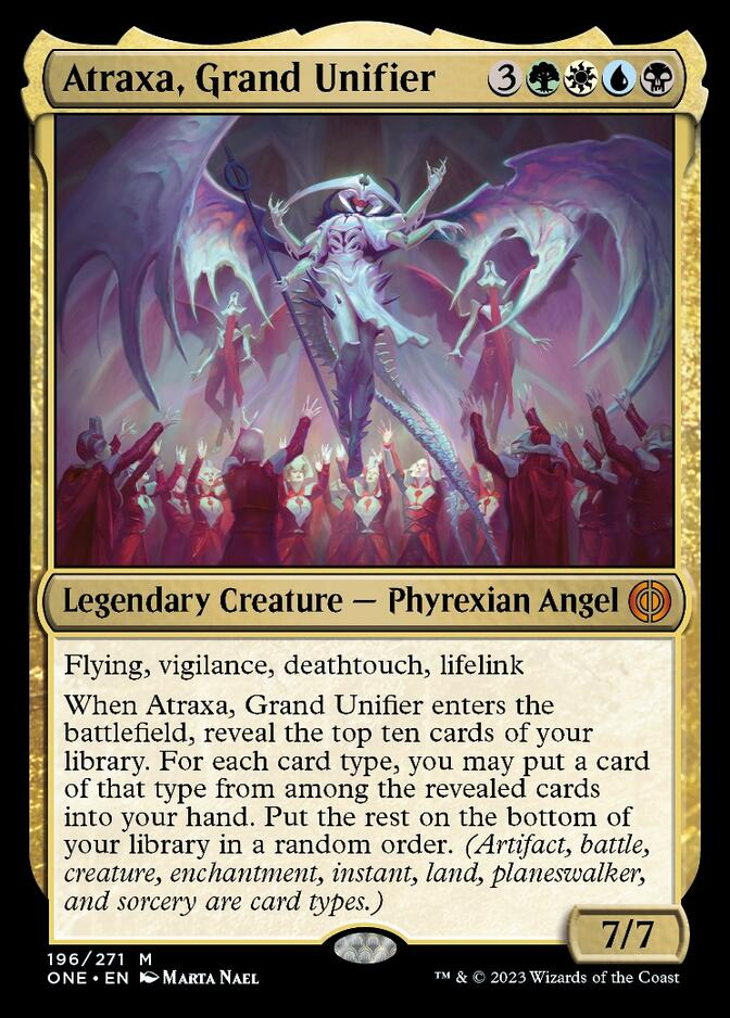 Atraja, Grand Unifier, una carta de Magic: The Gathering.