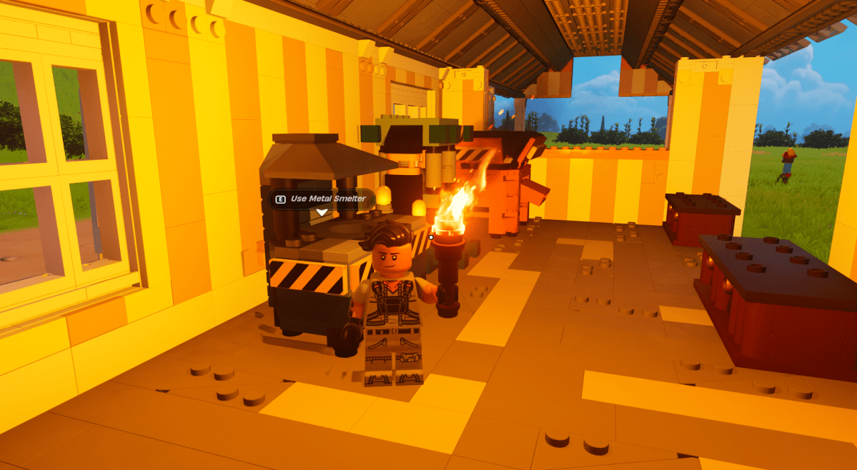 The Metal Smelter in LEGO Fortnite.