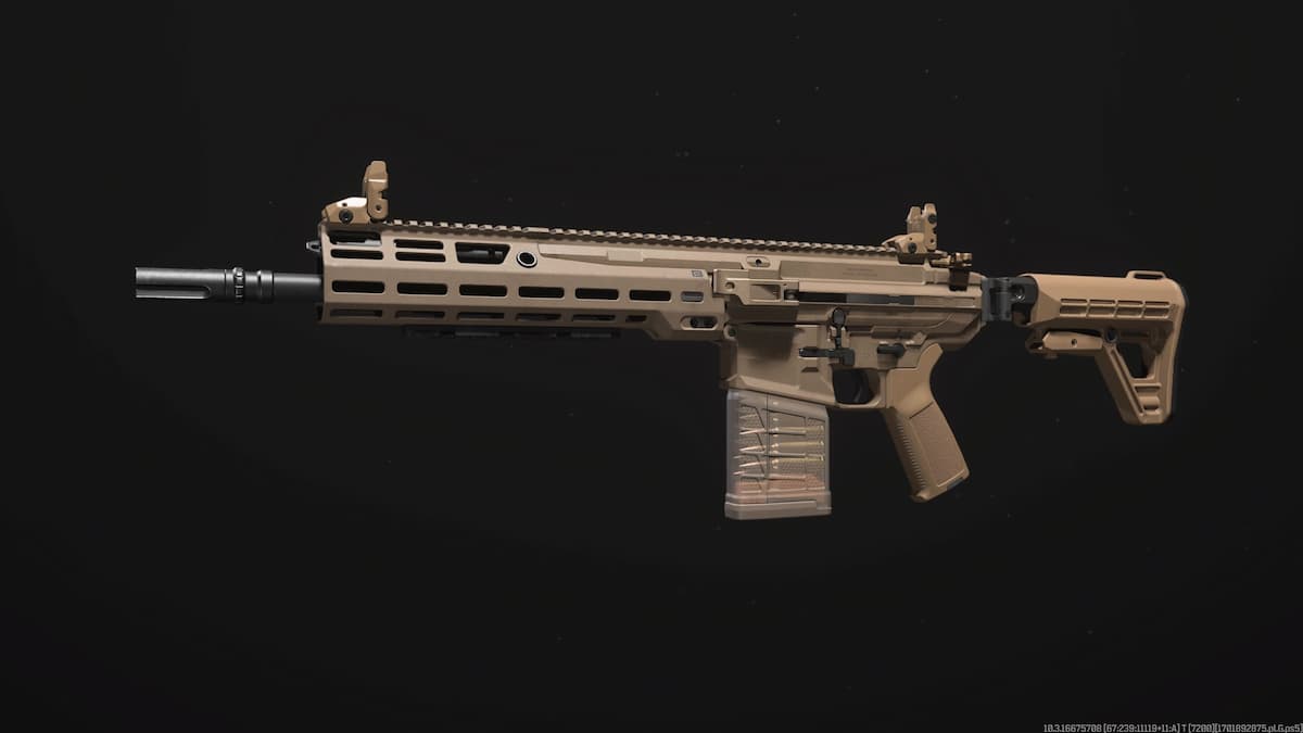 An image of the BAS-B battle rifle from MW3 and Warzone.