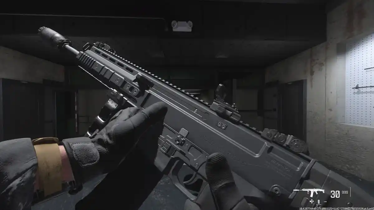 An image of the MTZ-762 battle rifle in Warzone's firing range.