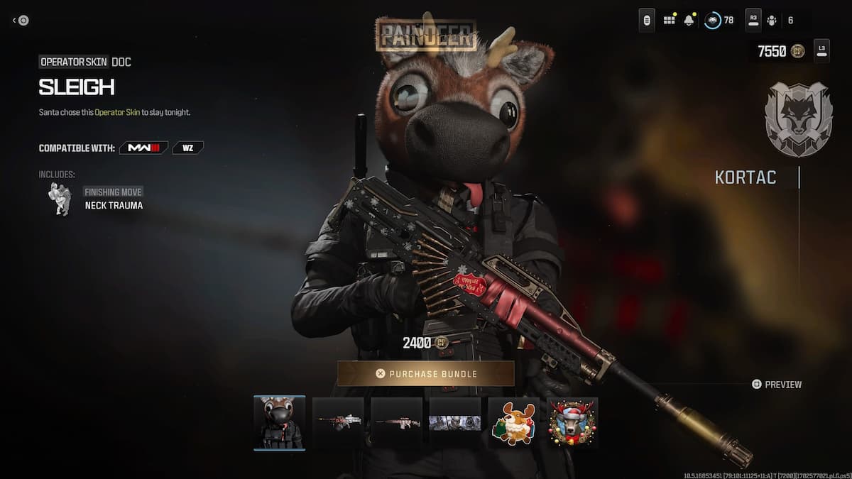 Call of Duty's latest store bundle includes a deranged reindeer skin ...