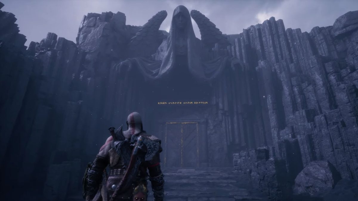 Kratos arrives at Valhalla in God of War Ragnarok.