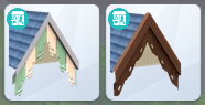 All roof trims in The Sims 4 For Rent.