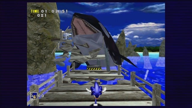 Sonic Adventure DX killer whale chase