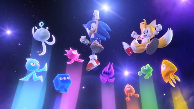 Sonic Colors Tails Wisps jumping