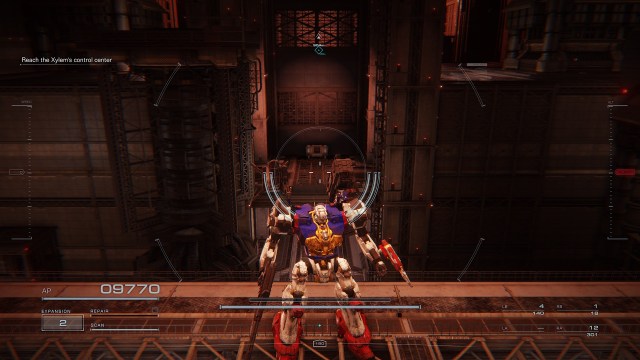 Screenshot of the location of the IB-C03W4:  NGI 028 Coral Shield chest in Armored Core 6.
