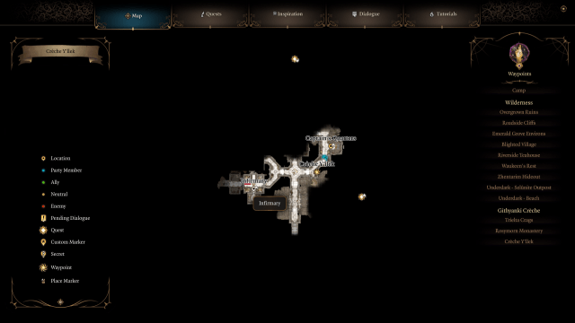 Image of the Githyanki Creche map in BG3.