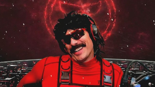 Dr Disrespect laughing on stream.