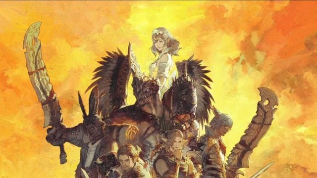 FFXIV Dawntrail promotional image showing characters.