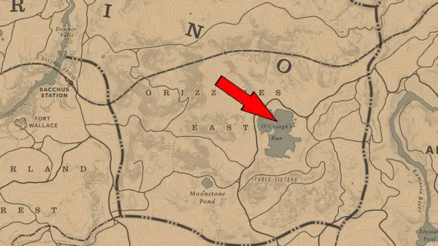 Where to find Jack Hall Gang Treasure Location 3 in Red Dead Redemption 2
