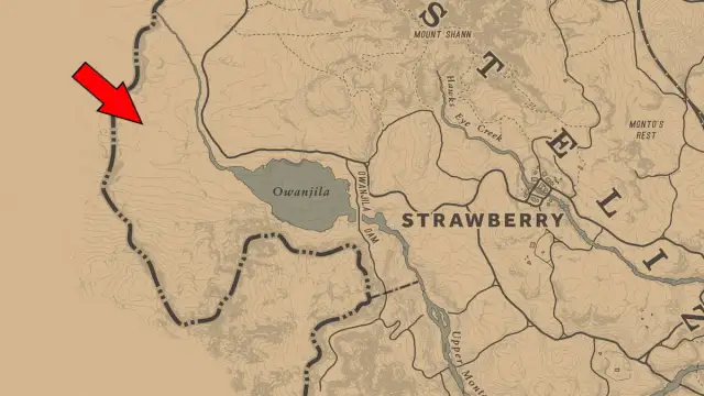 Where to find Landmark of Riches Treasure Map location 1 in Red Dead Redemption 2
