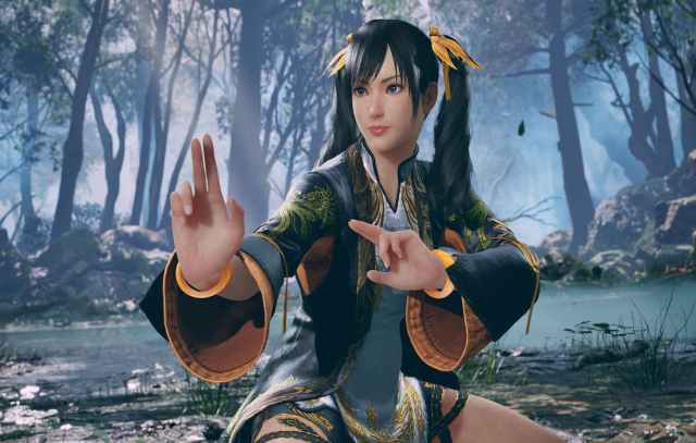 Ling Xiaoyu stands ready for action.