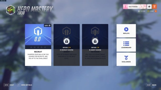 Screen for Lucio's three Hero Mastery Courses