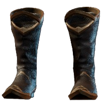 These boots from Enshrouded look like leather boots with slightly pointed toes.