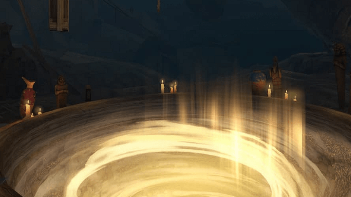 An image showcasing a quicksand pit in Prince of Persia: The Lost Crown.
