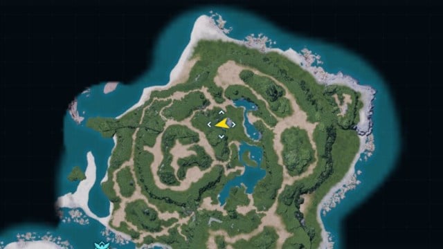 The East Island map from Palworld, showcasing the location of the Black Marketeer located on that island.