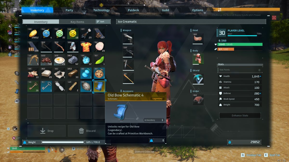 How to get the Legendary Old Bow Schematic in Palworld