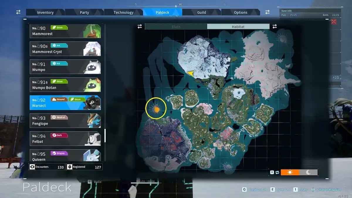 How to find and catch Warsect in Palworld