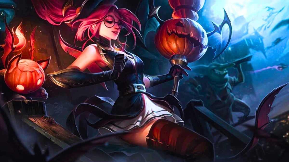 Halloween skin for Janna in League of Legends