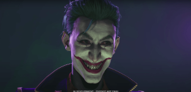 An image of the alternate universe version of the Joker from Suicide Squad: Kill the Justice League