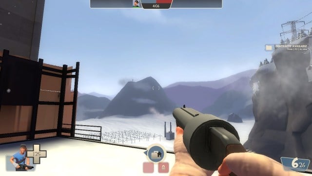 Screenshot from one of the new Team Fortress 2 holiday community maps, Haarp
