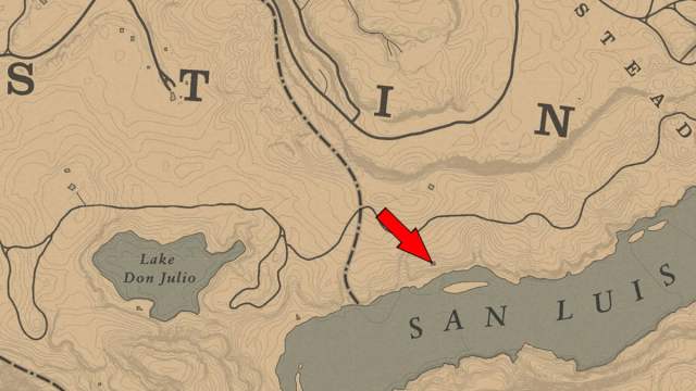 Where to find the Elemental Trail Treasure Map 1 in Red Dead Redemption 2
