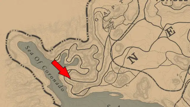 Where to find The Elemental Trail Treasure Map 1 in Red Dead Redemption 2