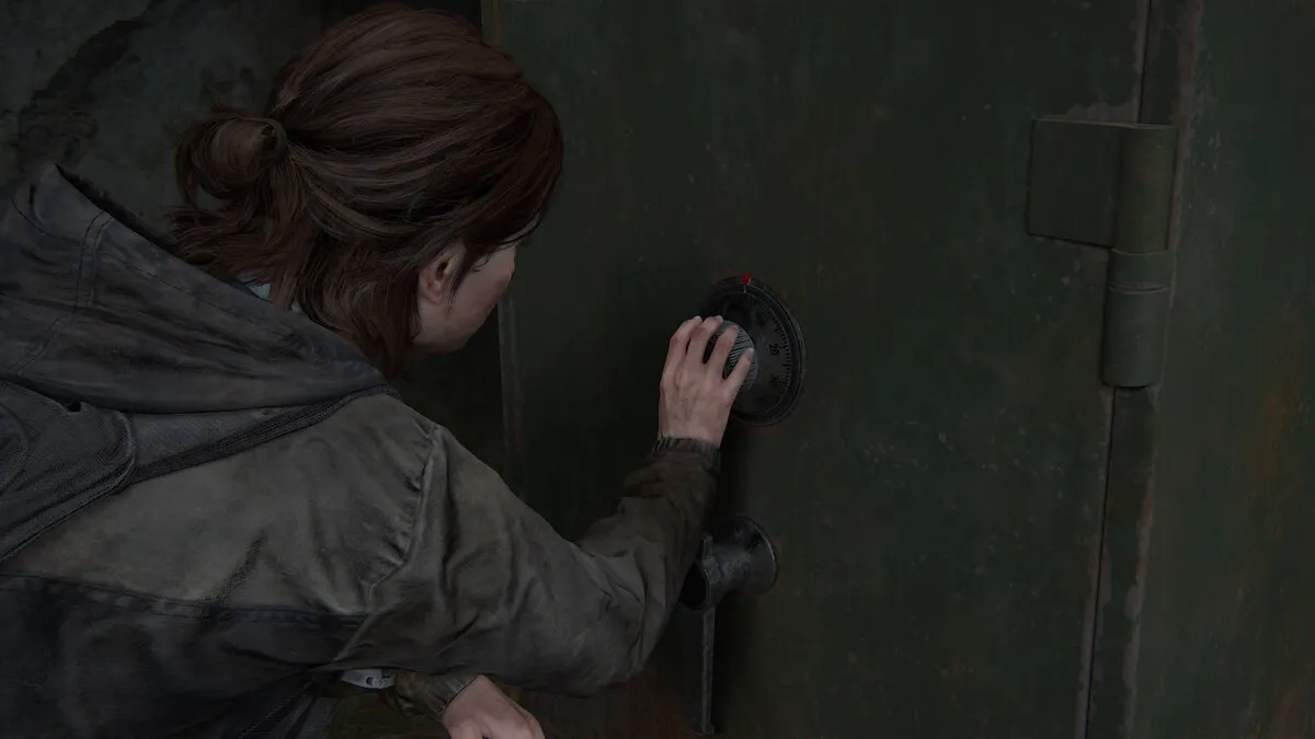 Safe dial for West Gate 2 in TLOU2 Remastered