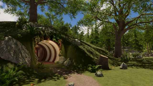 A hobbit house in House Flipper 2