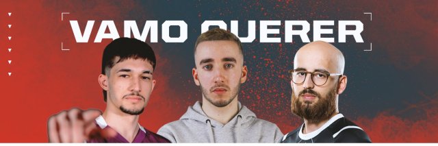 From left to right, KiingZ, Senzz, and K4SHERA under their team name, "Vamo Querer"