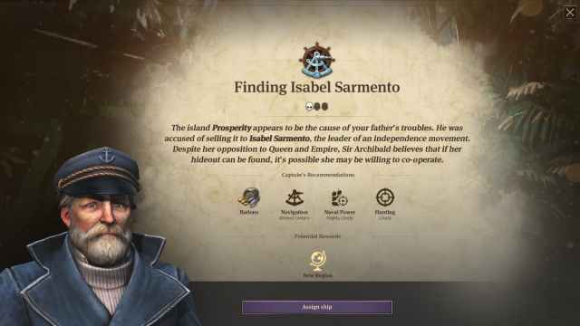 Finding Isabel Sarmento expedition notification