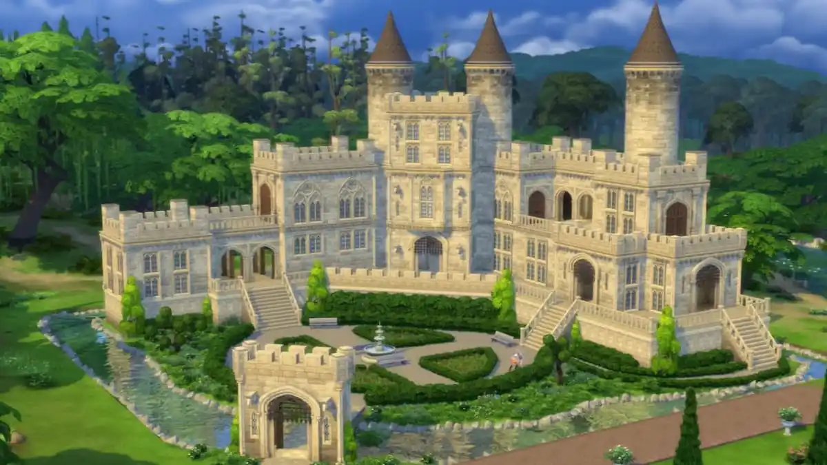 A massive castle.