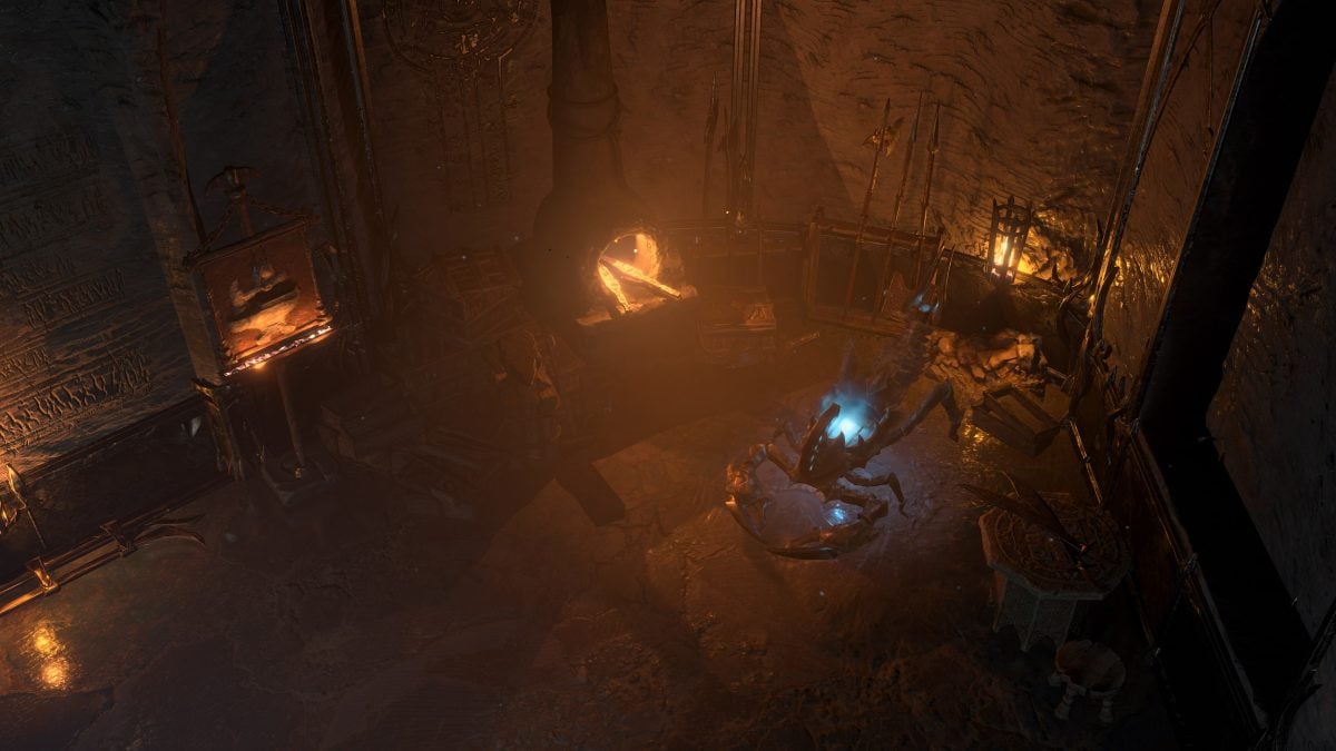 A companion construct next to a forge in Diablo 4 season three.