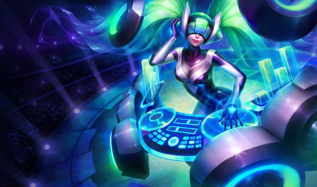 Dj Sona skin in League of Legends.