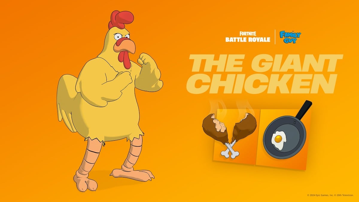 Family Guy's the Giant Chicken becomes a Fortnite skin.